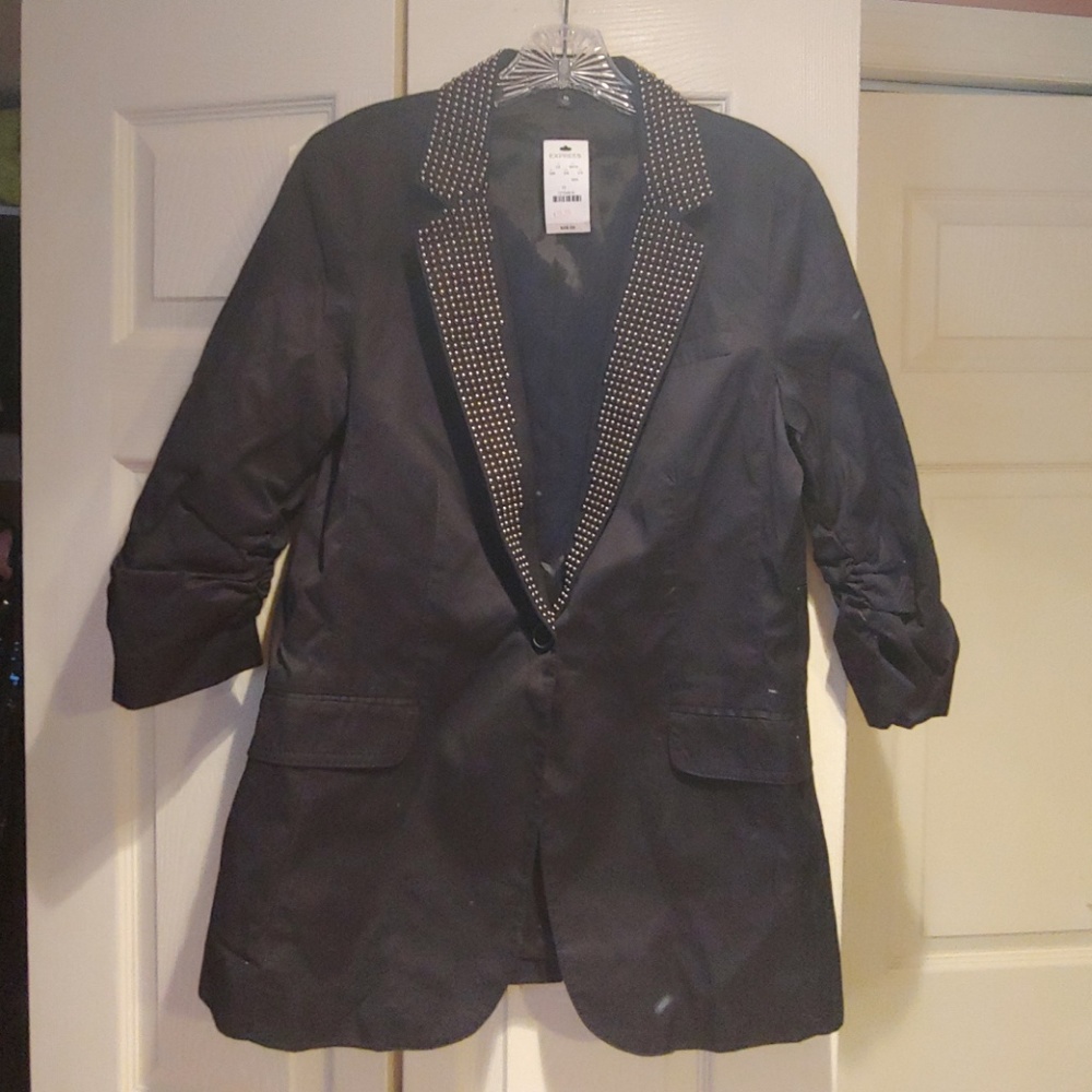 Nwt women black jacket EXPRESS size 10 $198